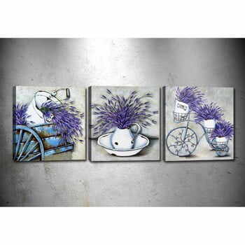 Set 3 tablouri Tablo Center Lavender