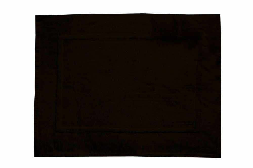 Covoras pentru baie din bumbac, Terry Paradise Negru, 50 x 70 cm