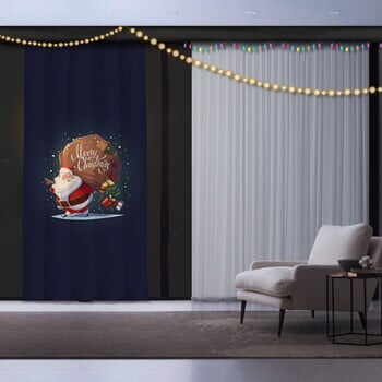 Draperie Crăciun Santa, 140 x 260 cm