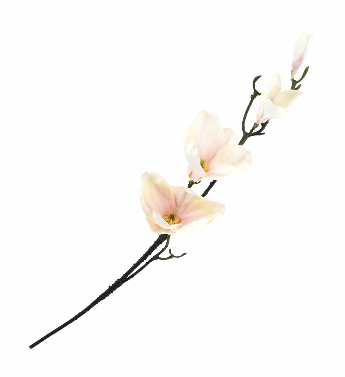 Fir floare artificiala Magnolia Golden Rosa Crem, H50 cm