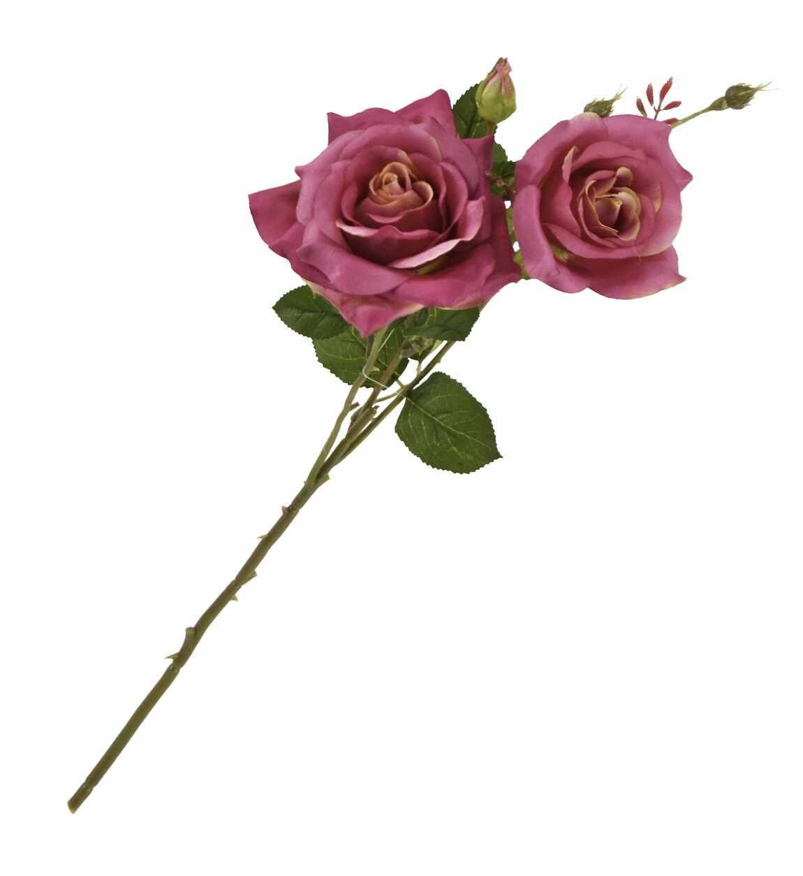 Fir floare artificiala Rosa Golden Roz, H63 cm