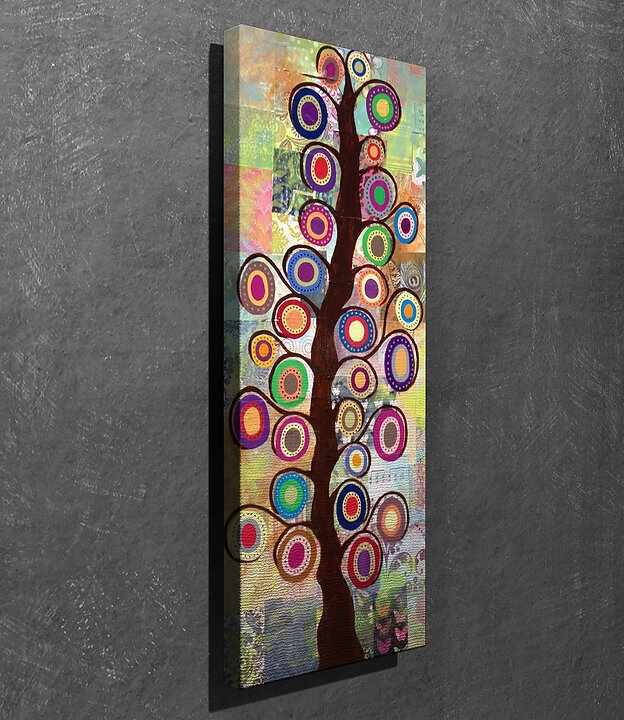 Tablou Canvas Picsie Tree PC075 Multicolor, 30 x 80 cm