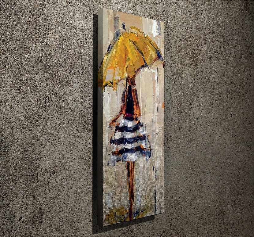Tablou Canvas Picsie Umbrella PC082 Multicolor, 30 x 80 cm
