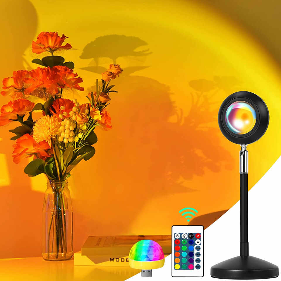 Lampa decorativa Blwandy, LED, RGB, aluminiu, negru, 10 x 27 cm