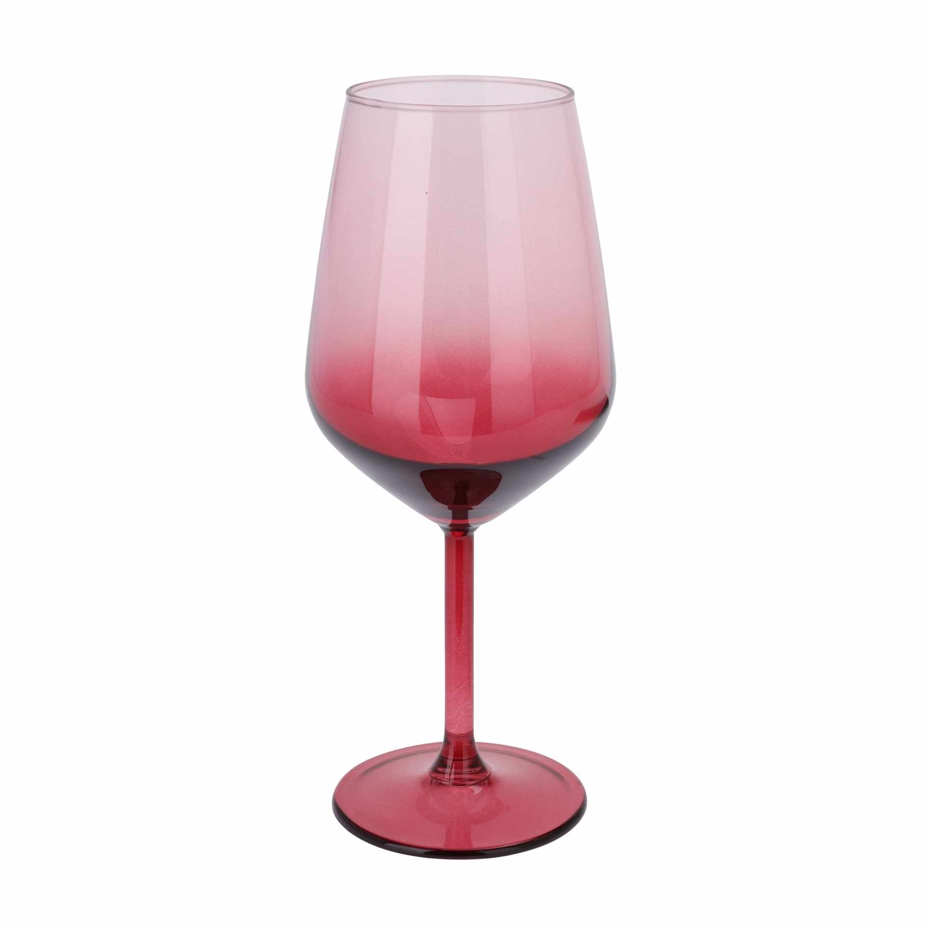 Pahar de vin Passion din sticla rosie 22 cm