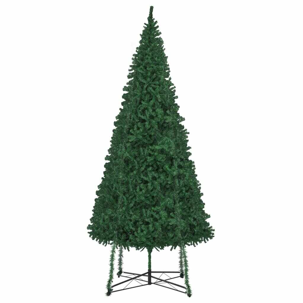 vidaXL Brad de Crăciun artificial cu suport, verde, 500 cm 