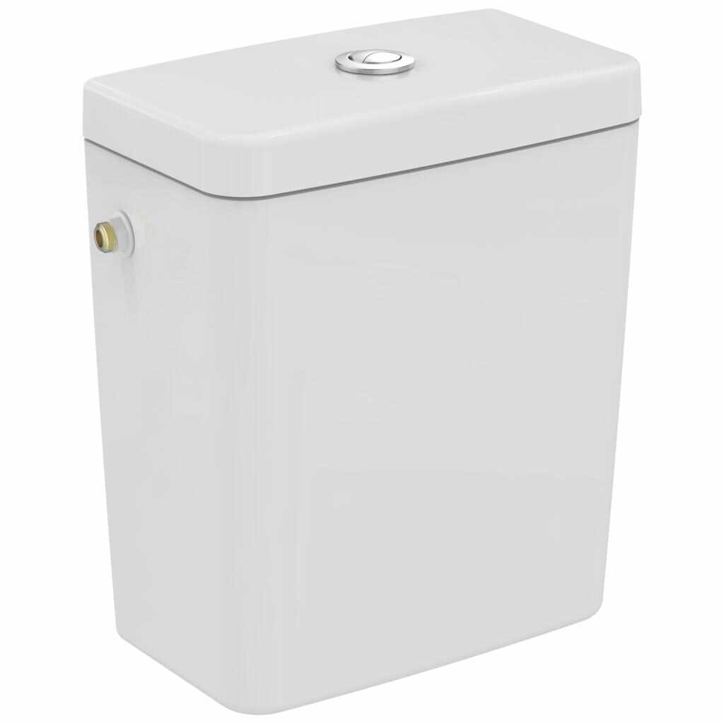 Rezervor Ideal Standard pentru vas wc pe pardoseala Connect Cube alimentare laterala alb
