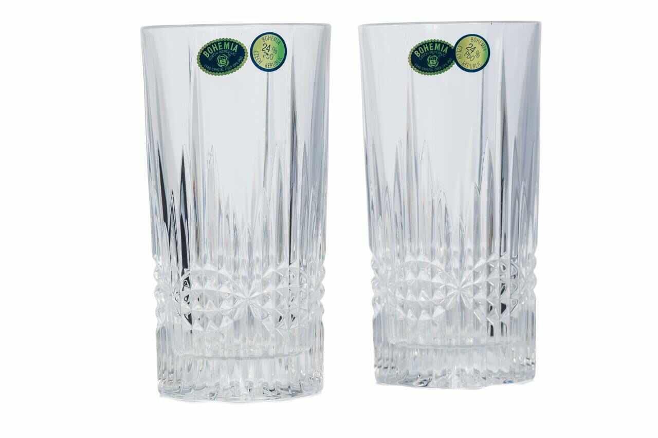 VIBES Set pahare 6 cristal apa / suc 350 ml
