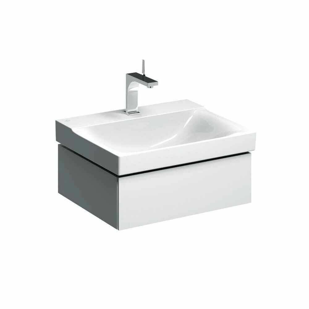 Dulap baza pentru lavoar suspendat Geberit Xeno2 alb 1 sertar 58 cm