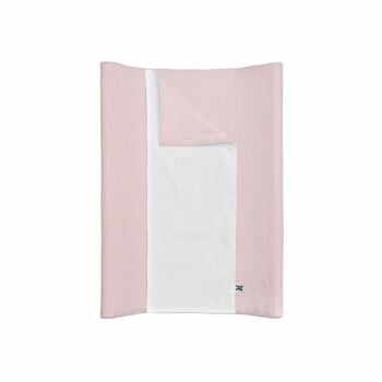 Saltea impermeabilă din in pentru schimbat BELLAMY Dusty Pink, 50 x 70 cm, roz