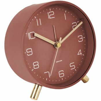 Ceas cu alarmă Karlsson Lofty, ø 11 cm, roșu