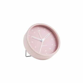 Ceas cu alarmă Karlsson Tinge, ø 9 cm, roz deschis