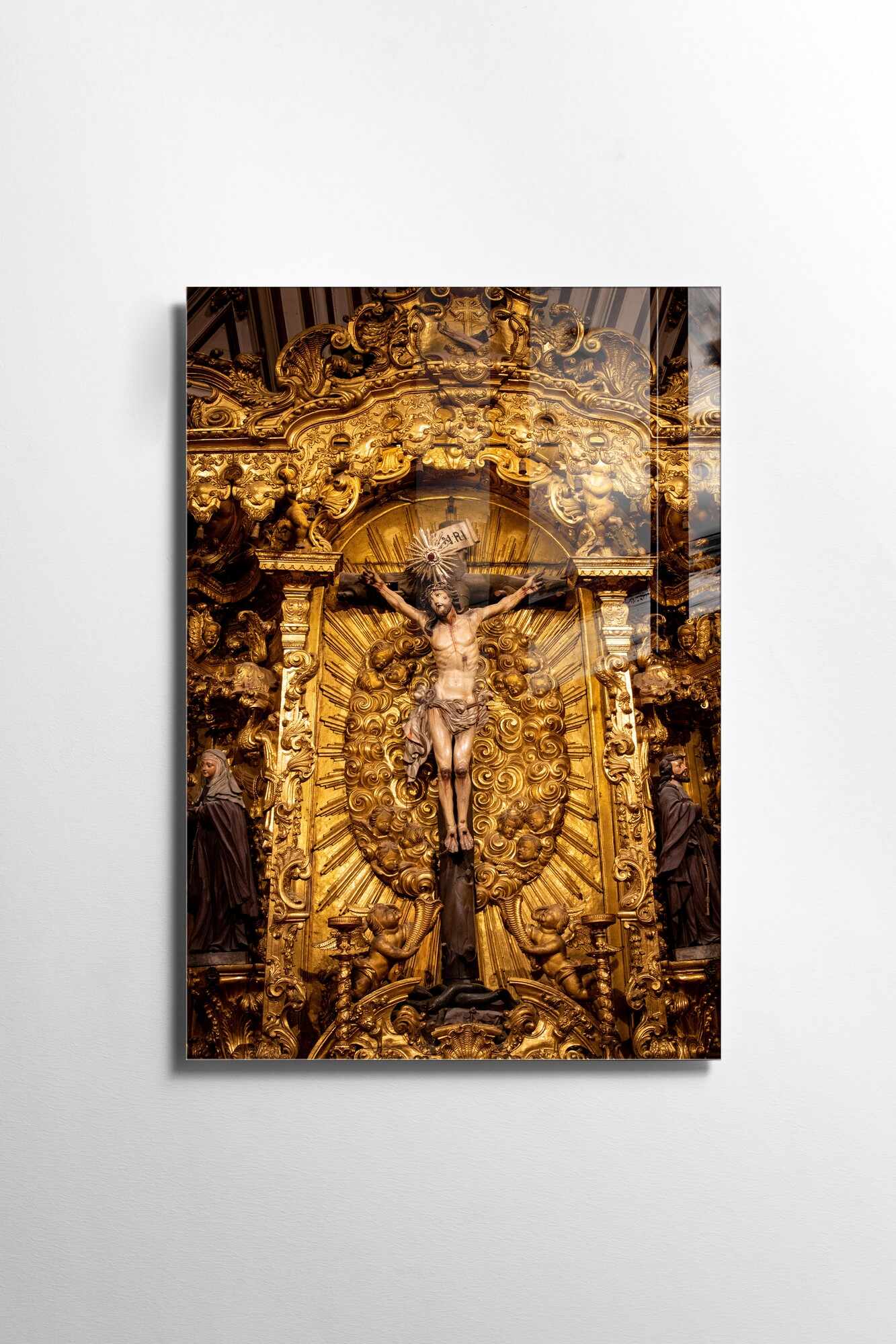 Tablou Sticla Jesus 1139 Multicolor, 30 x 45 cm