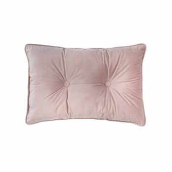 Pernă Tiseco Home Studio Velvet Button, 40 x 60 cm, roz deschis