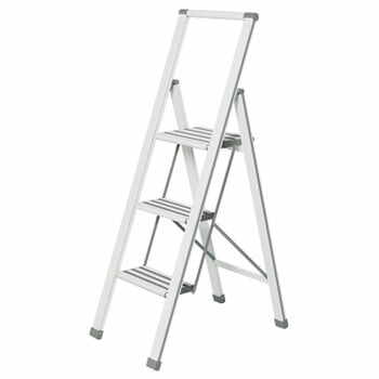 Scără pliantă Wenko Ladder Alu, înălțime 127 cm, alb