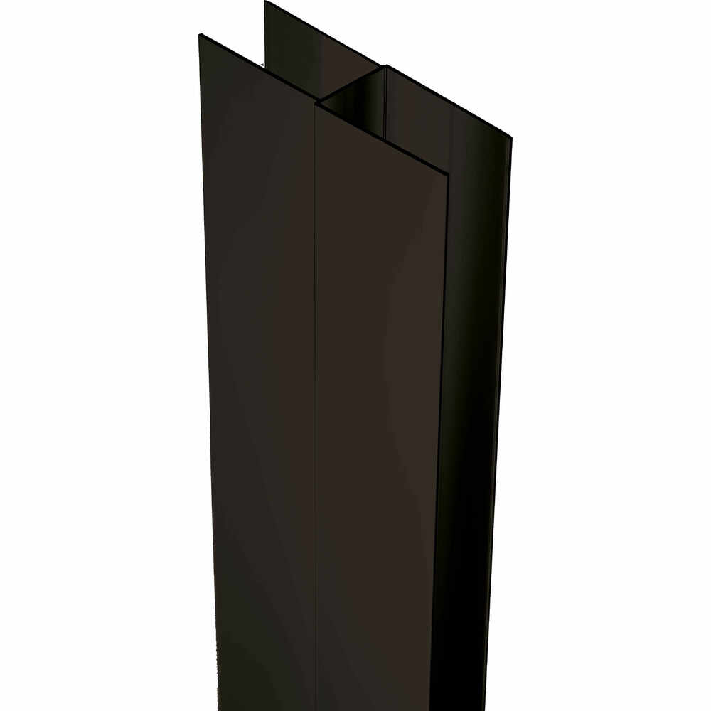 Profil extenstie cu accesorii de instalare 200 cm negru mat