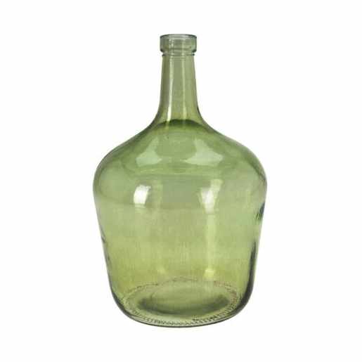 Vaza Sand din sticla verde 13x25 cm