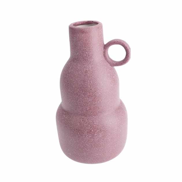 Vaza Tall Archaic din ceramica burgundy 11x20 cm