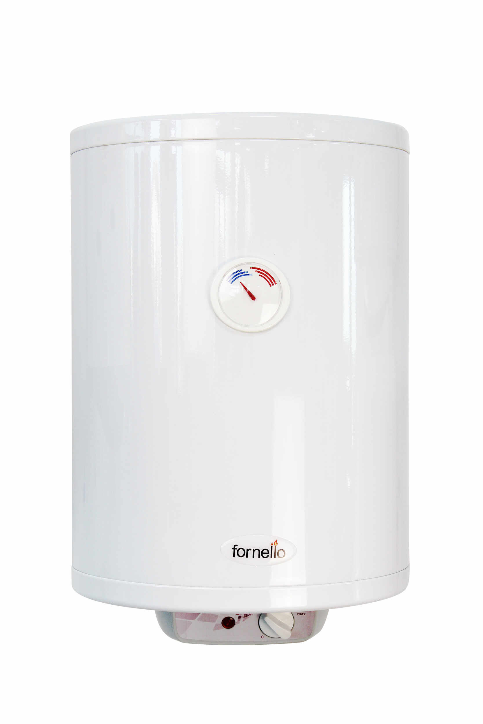 Boiler electric Fornello Titanium Plus SLIM 20 litri, 1500 watt, reglaj extern al temperaturii, emailat cu titan, diametru 360 mm, supapa de siguranta