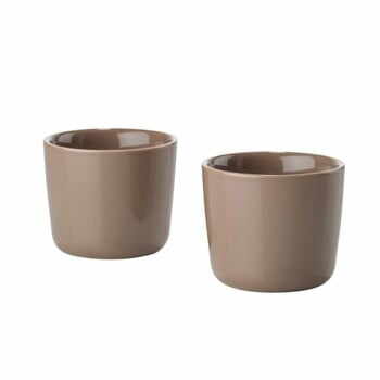 Set 2 căni termice din ceramică Zone Singles, maro