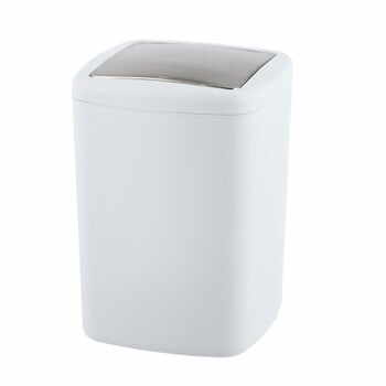 Coș de gunoi Wenko Barcelona L, înălțime 28,5 cm, alb