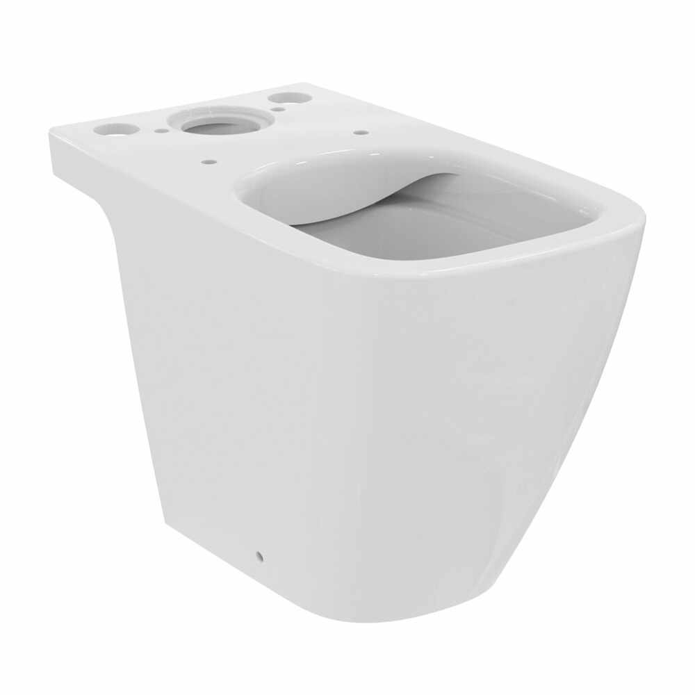 Vas WC pe pardoseala Ideal Standard i.life S Compact rimless alb lucios