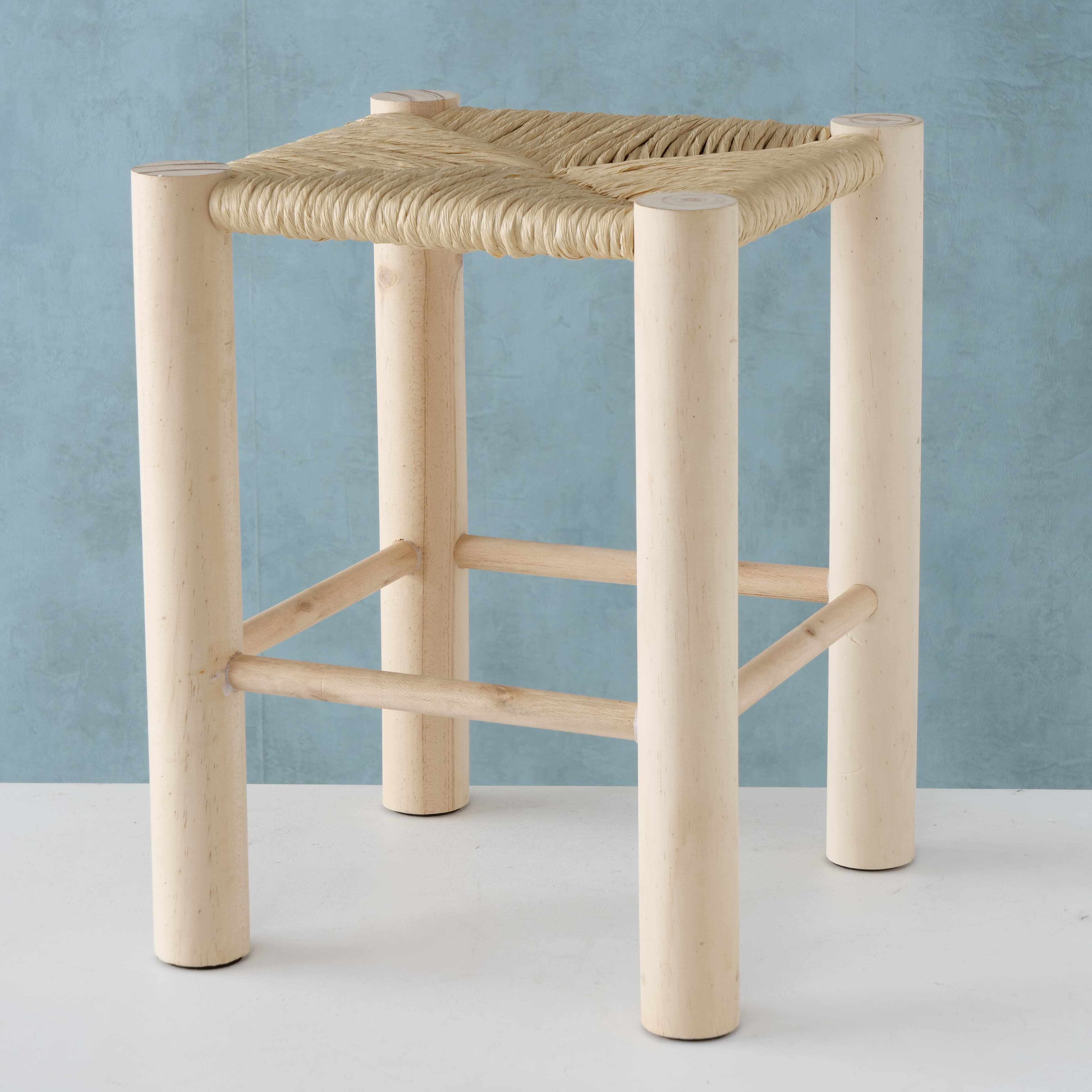 Taburet din lemn Jouko Natural, l32xA32xH40 cm