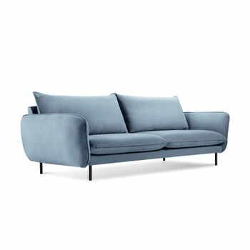 Canapea cu 4 locuri Cosmopolitan Design Vienna, albastru deschis