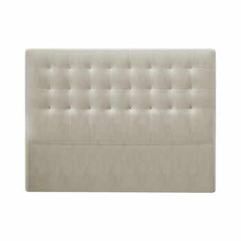 Tăblie pat cu înveliș de catifea Windsor & Co Sofas Athena, 160 x 120 cm, bej