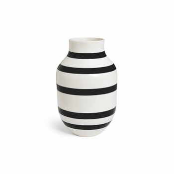 Vază din ceramică Kähler Design Omaggio, înălțime 30,5 cm, negru - alb