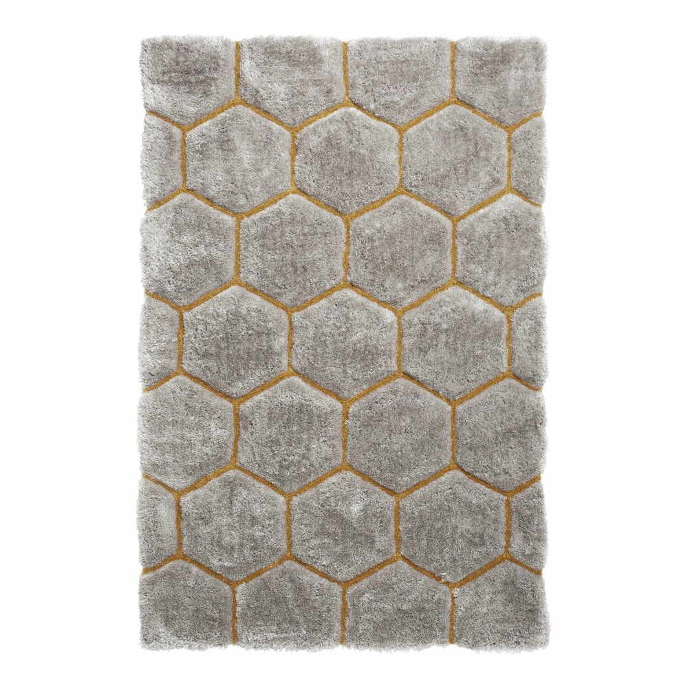Covor Think Rugs Noble House, 150 x 230 cm, gri-galben
