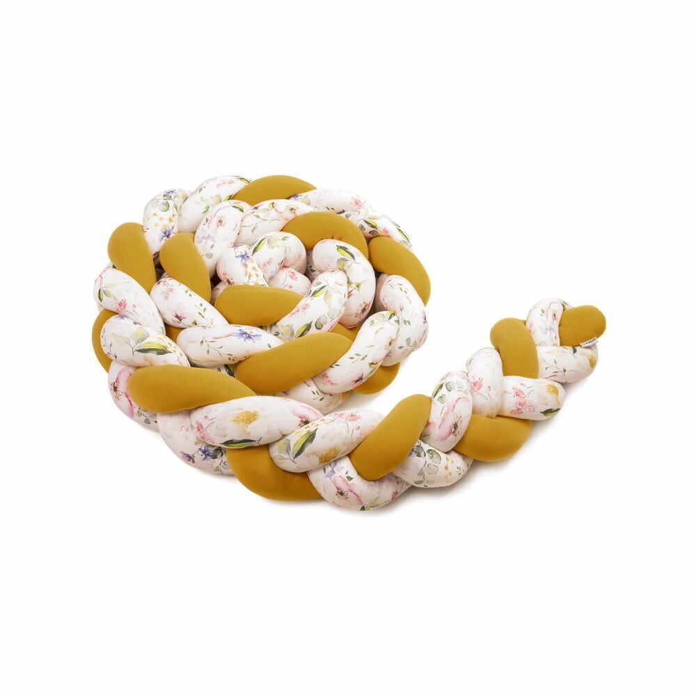 Protecție tricotată din bumbac T-TOMI, lungime 360 cm, galben - alb