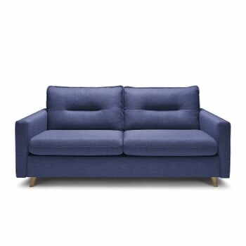 Canapea extensibilă cu 3 locuri Bobochic Paris Sinki, albastru