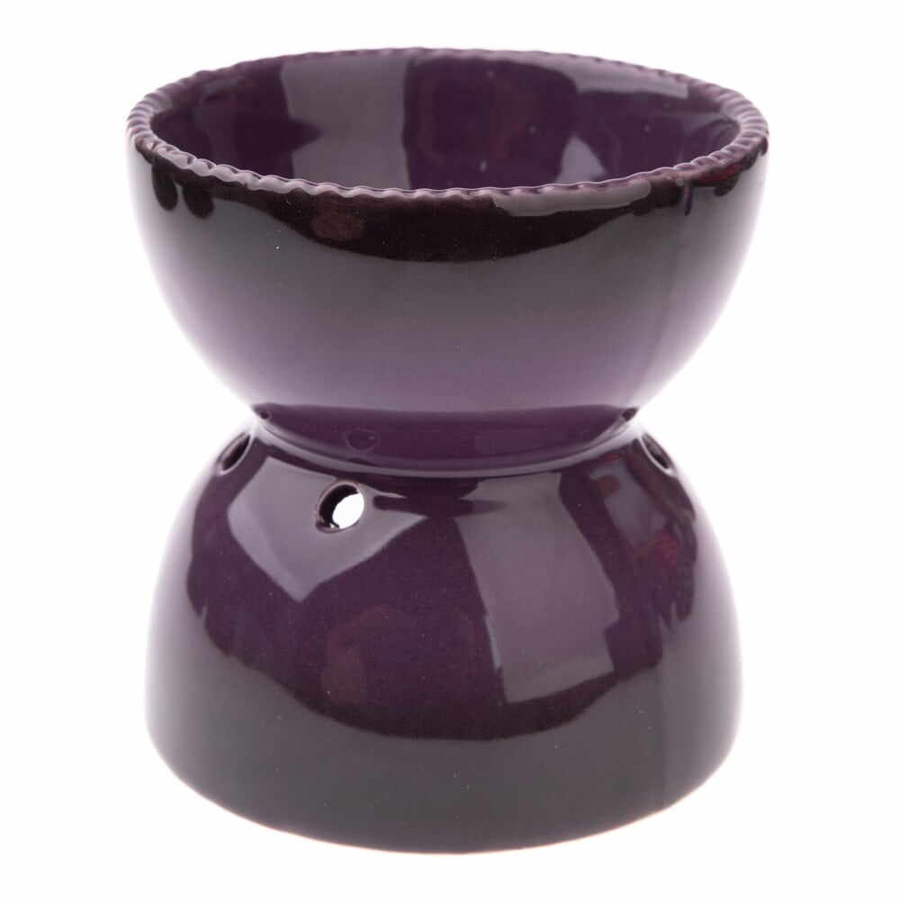 Lampă aromaterapie din ceramică Dakls, înălțime 11,5 cm, violet