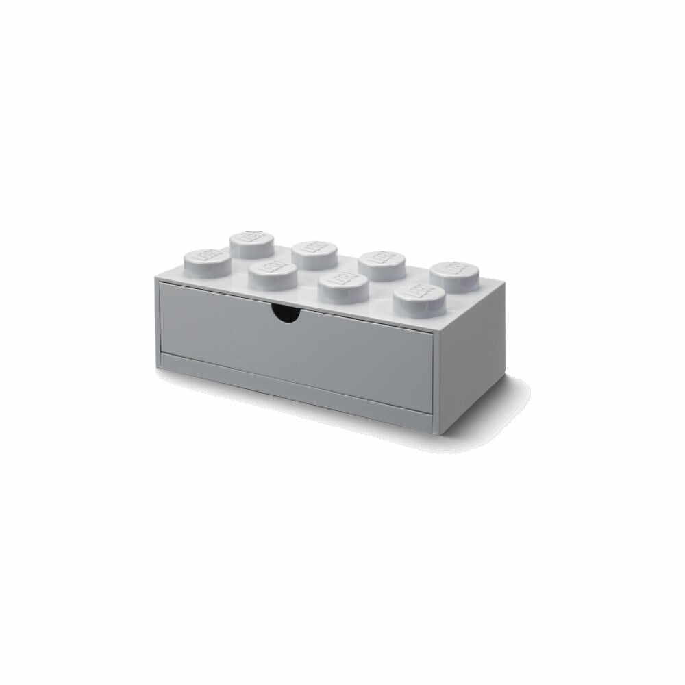 Cutie de birou cu sertar LEGO® Brick, 31,6 x 11,3 cm, gri