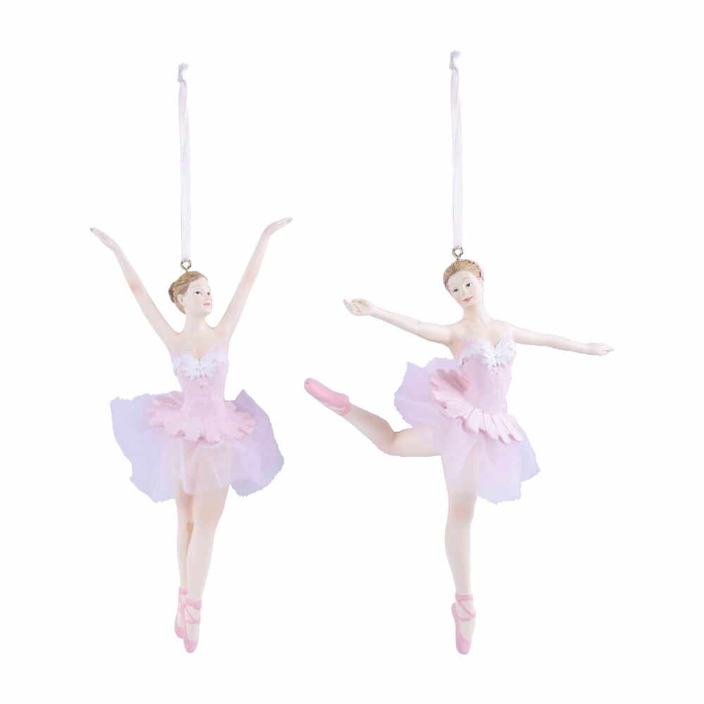 Set 2 ornamente suspendate în formă de balerină Ego Dekor